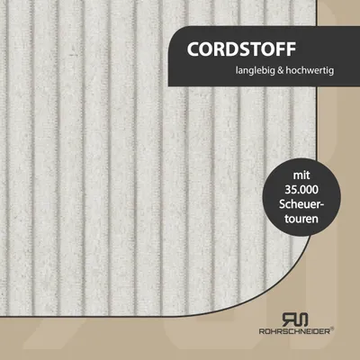 Rohrschneider Tierhöhle/Hocker aus Cord