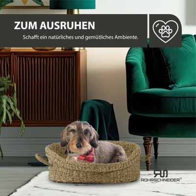 Tierkorb mit Henkel Seegras