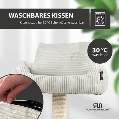 Rohrschneider Kratzbaum mit gemütlichem Sofa Rohrschneider Kratzbaum mit gemütlichem Sofa