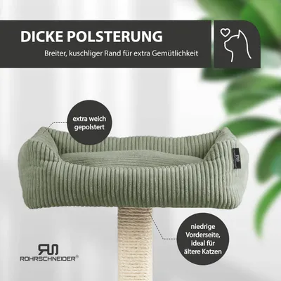 Rohrschneider Kratzbaum mit gemütlichem Sofa Rohrschneider Kratzbaum mit gemütlichem Sofa