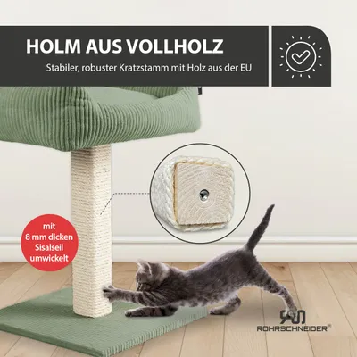 Rohrschneider Kratzbaum mit gemütlichem Sofa Rohrschneider Kratzbaum mit gemütlichem Sofa
