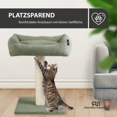 Rohrschneider Kratzbaum mit gemütlichem Sofa Rohrschneider Kratzbaum mit gemütlichem Sofa