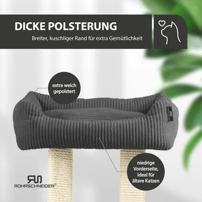 Rohrschneider Kratzbaum mit gemütlichem Sofa Rohrschneider Kratzbaum mit gemütlichem Sofa