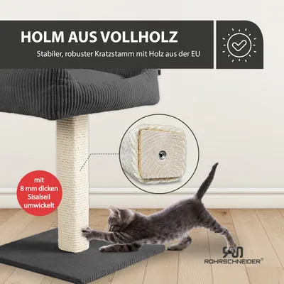 Rohrschneider Kratzbaum mit gemütlichem Sofa