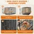 Hundebox Tiertransportbox mit Ausziehbaren Bodenwanne Griff und 2 Türen