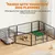 Yaheetech Cage pour Chien Intérieur et Extérieur