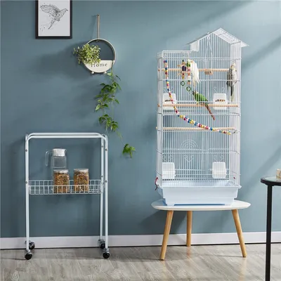 Vogelkäfig mit Ständer Vogelbauer Vogelvoliere Vogelhaus Papagei Käfig