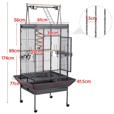 Yaheetech Grande Cage à Oiseaux Yaheetech Grande Cage à Oiseaux