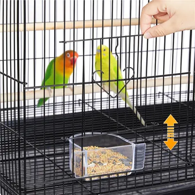 Yaheetech Cage à Oiseaux avec Support Noir