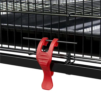 Yaheetech Cage à Oiseaux avec Support Noir Yaheetech Cage à Oiseaux avec Support Noir