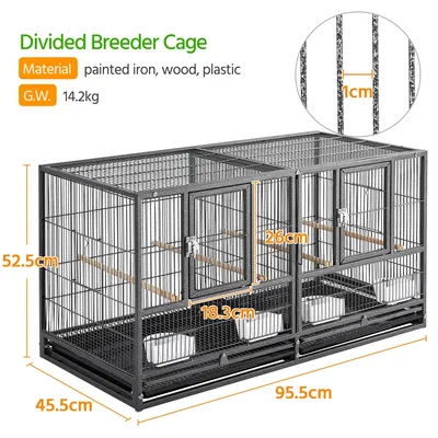 Yaheetech Cage à Oiseaux Double