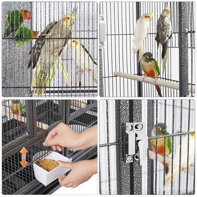 Zuchtkäfig Großer Vogelkäfig Vogelvoliere Papageienkäfig Doppelkäfig
