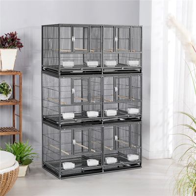Zuchtkäfig Großer Vogelkäfig Vogelvoliere Papageienkäfig Doppelkäfig