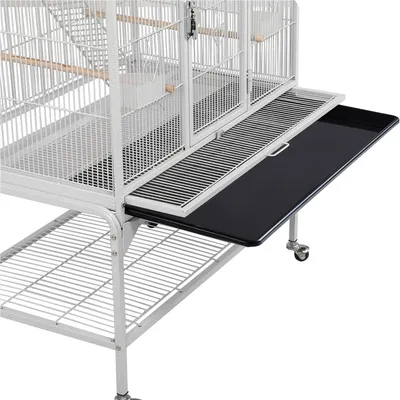 Cage à Oiseaux En Métal Hauteur De 175 Cm Avec Toit Volière Cage à Oiseaux En Métal Hauteur De 175 Cm Avec Toit Volière