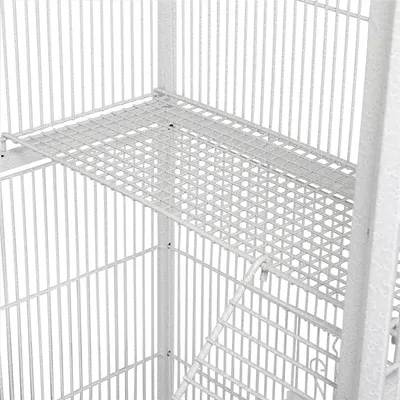 Cage à Oiseaux En Métal Hauteur De 175 Cm Avec Toit Volière Cage à Oiseaux En Métal Hauteur De 175 Cm Avec Toit Volière