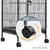 Yaheetech Cage à Oiseaux avec Roulettes Noir