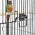 Yaheetech Cage à Oiseaux avec Roulettes Noir