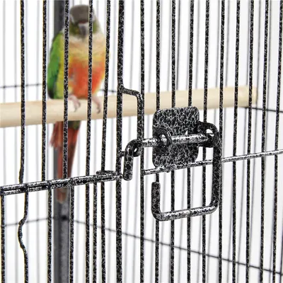 Yaheetech Cage à Oiseaux avec Roulettes Noir