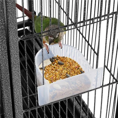 Grande Cage à Oiseaux Sur Pied En Métal Avec Loquet Robuste
