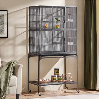 Vogelvoliere Vogelkäfig  Käfig Vogelhaus mit Sitzstangen Tierkäfig