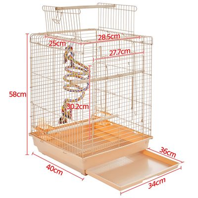 Yaheetech Cage à Oiseaux Décorative en Métal