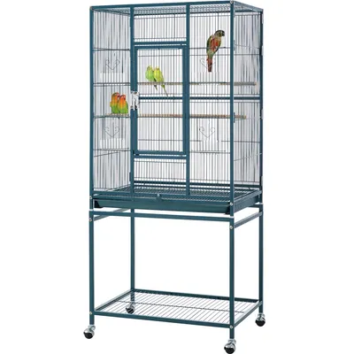 Yaheetech Grande Cage à Oiseaux Roulante