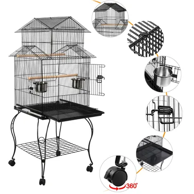 Vogelkäfig wellensittich Vogelvoliere Vogelbauer Vogelhaus mit Sitzstangen