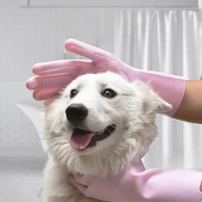 CoolPetGear Gants de massage et de bain
