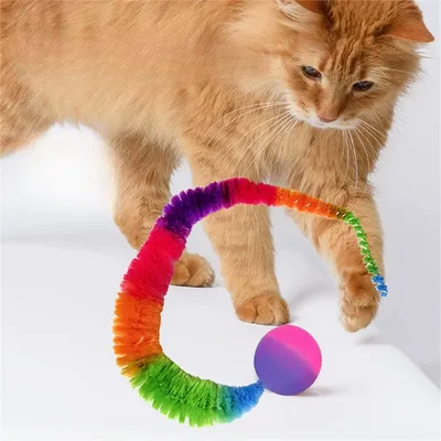 MCBOSON Jouet Ball en caoutchouc pour chat