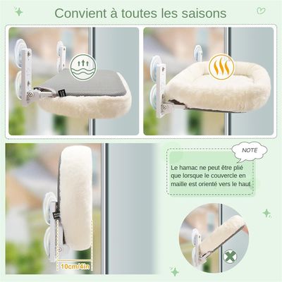 MCBOSON Hamac pour chat 30*52CM