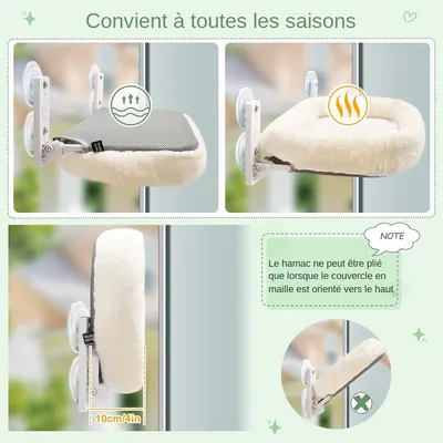 MCBOSON Hamac pour chat 30*52CM