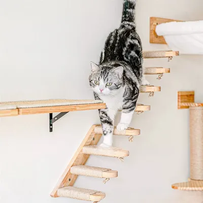 MCBOSON  Plateforme en sisal pour chat