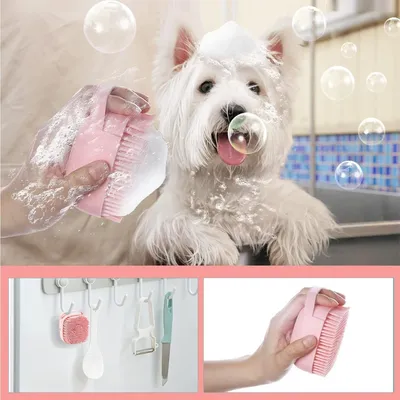 CoolPetGear Brosse de douche en silicone pour chat et chien