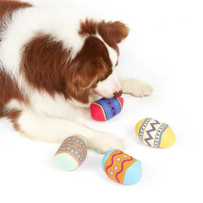 CoolPetGear Jouet en peluche pour chien en forme d'œuf