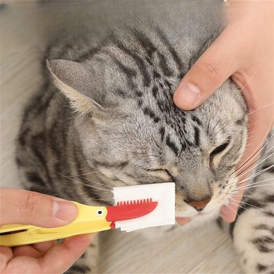 MCBOSON Brosse de nettoyage pour les yeux de chat