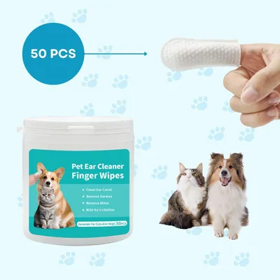 Lingettes nettoyantes pour les oreilles de chien et chat