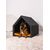 Pethome niche orthopédique pour chien gris clair avec jaune