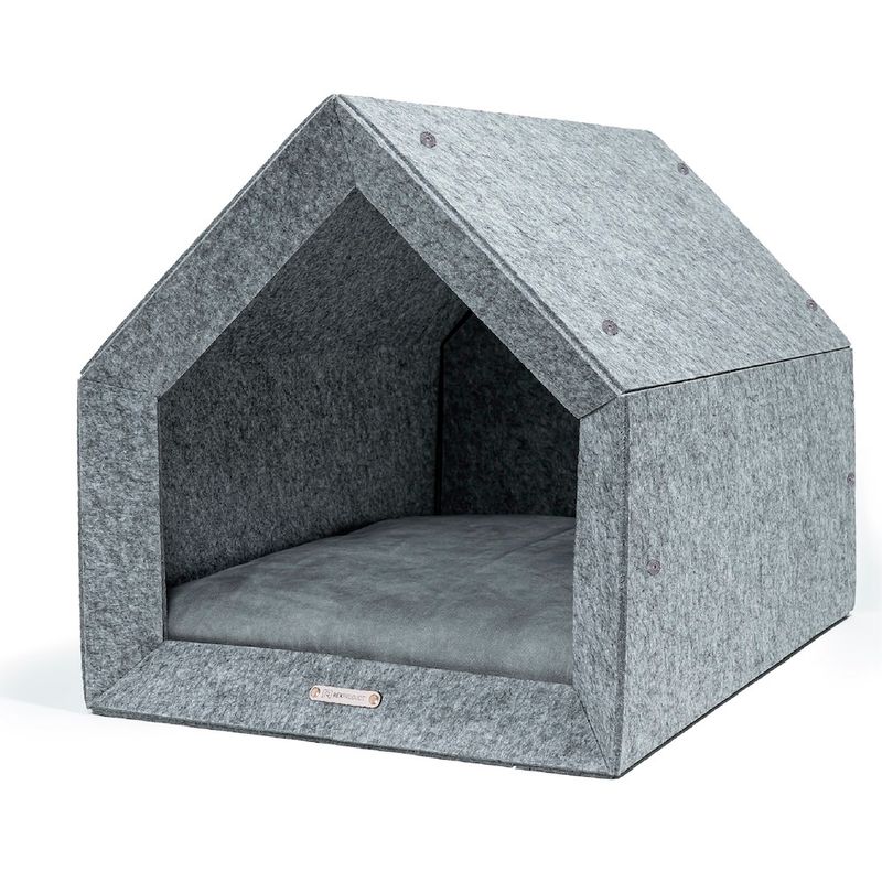 Pethome niche orthopédique pour chien gris clair avec gris