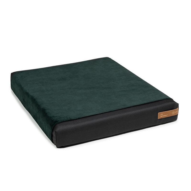 Pethome niche orthopédique pour chien gris clair avec vert foncé