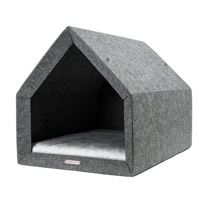 Pethome niche orthopédique pour chien gris foncé avec gris