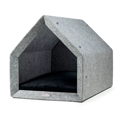 Pethome niche orthopédique pour chien gris clair avec graphite