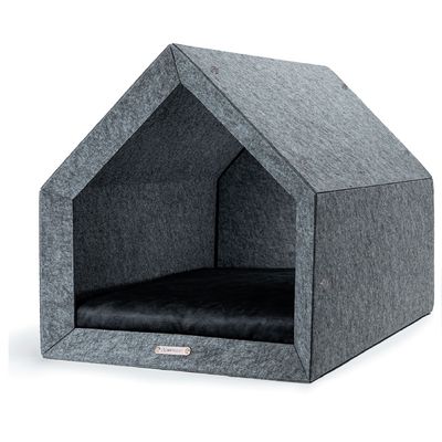 Pethome niche orthopédique pour chien gris clair avec graphite