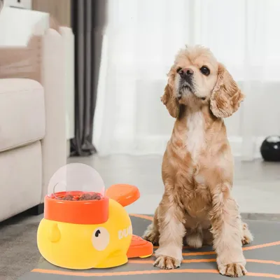 IntiMeg Jouet de nourrissage canin en canard jaune IntiMeg Jouet de nourrissage canin en canard jaune