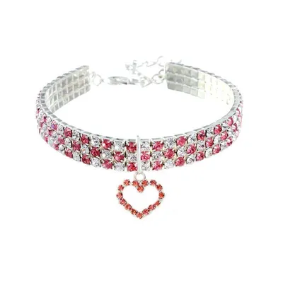 CoolPetGear Collier pour Animal de Compagnie avec Diamants