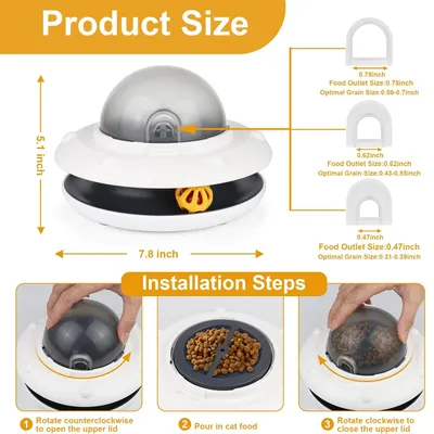 CoolPetGear Distributeur alimentaire interactif pour chats