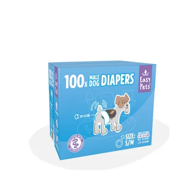 EasyPets Couche Chien Mâle L/XL - Incontinence & Voyage - 100 pcs