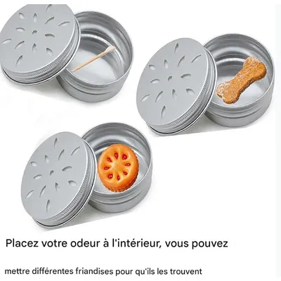 MCBOSON  Paquet de 10 boîtes d’entraînement rondes pour chiens