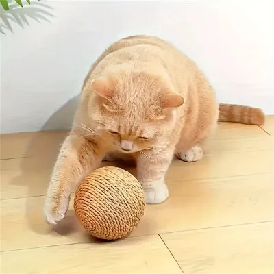 MCBOSON Balle jouet en sisal pour chats