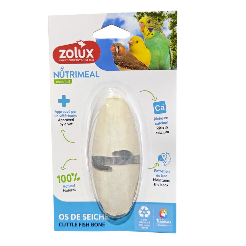 Os de seiche  11.5 cm avec support pour oiseaux