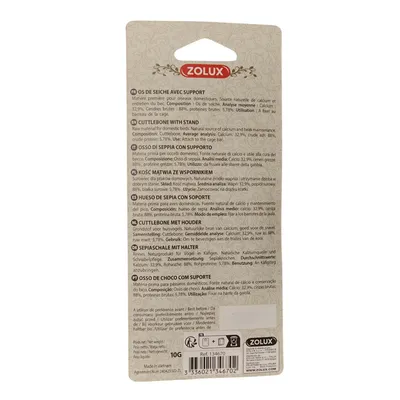 zolux - Os de seiche  11.5 cm avec support pour oiseaux